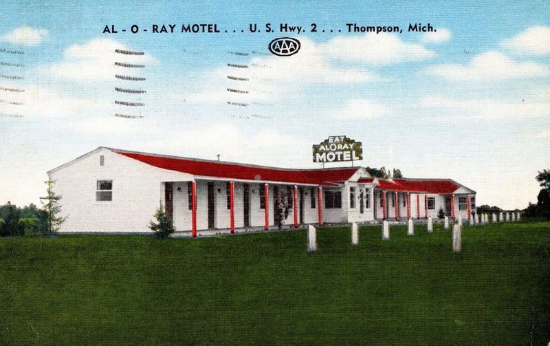 Al-O-Ray Motel - Old Postcard (newer photo)